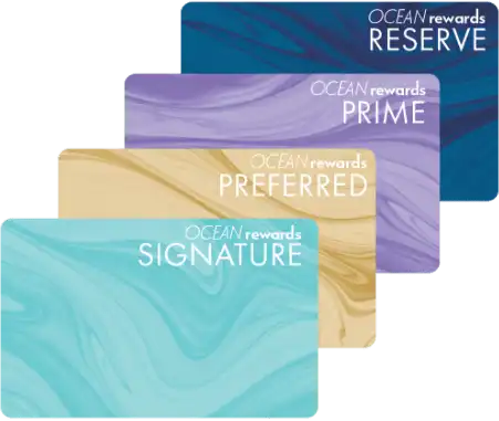 Ocean Casino Resort Rewards Cards