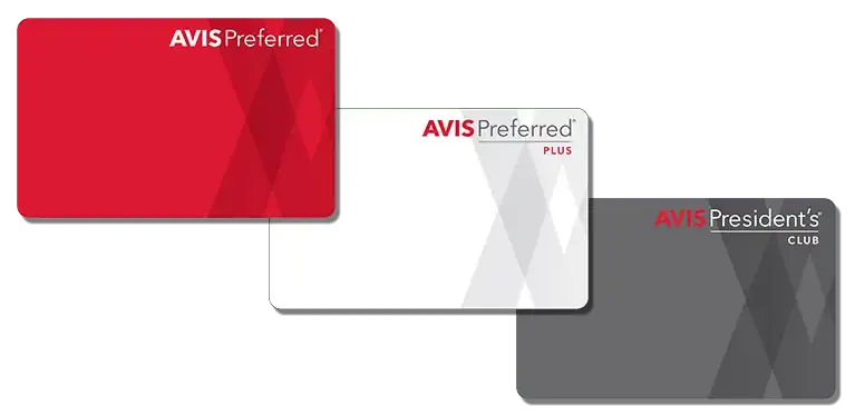 Avis Car Rental Member Tier Cards Avis Car Rental Member Tier Cards